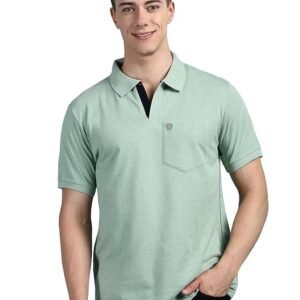 Lux Cozi Men's Half Sleeve Soild Casual Regular Fit T-Shirt