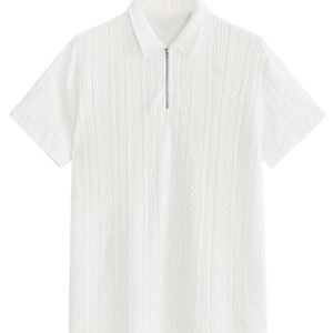 TAGDO® Men's Jacquard Chain Polo Shirt || Tshirt for Man || Mens Tshirt