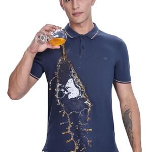 TURMS Anti Stain Casual Polo Men's T-Shirt Collared Neck Half Sleeves